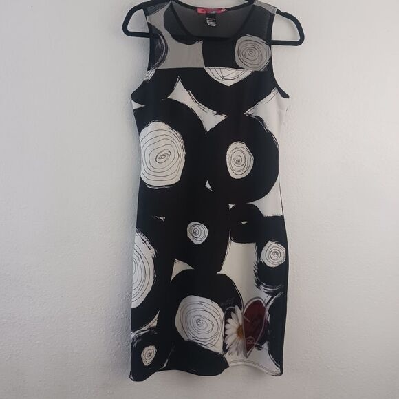 Desigual sleeveless mesh top circle desing dress size M - Picture 1 of 6